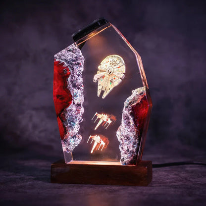 Galaxy Falcon Resin Lamps
